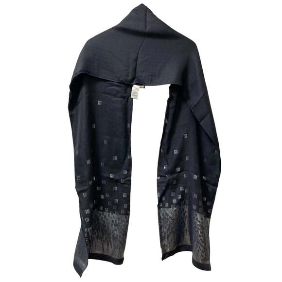 HERMES Gray Silk Scarf - Picture 5 of 9